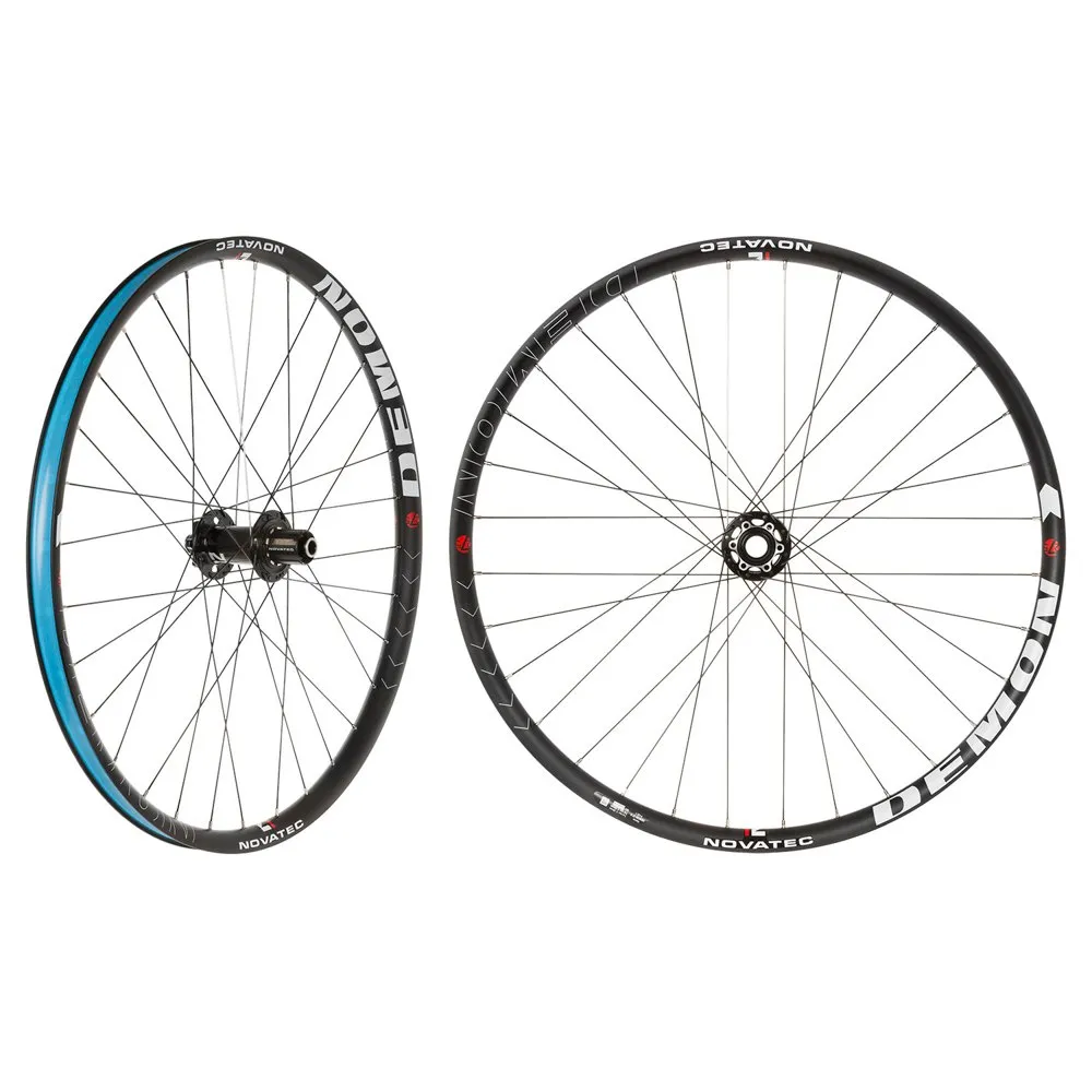 Novatec Demon 27.5´´ 6b Disc Mtb-laufradsatz, Black, 20 x 110 / 12 x 150mm, Shimano/Sram HG Novatec Demon 27.5´´ 6b Disc Mtb-laufradsatz, Black, 20 x 110 / 12 x 150mm, Shimano/Sram HG