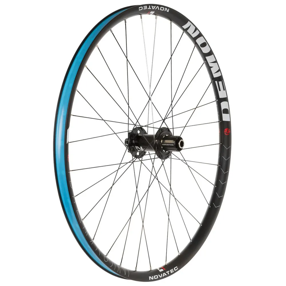 Novatec Demon 27.5´´ 6b Disc Mtb-laufradsatz, Black, 20 x 110 / 12 x 150mm, Shimano/Sram HG Novatec Demon 27.5´´ 6b Disc Mtb-laufradsatz, Black, 20 x 110 / 12 x 150mm, Shimano/Sram HG