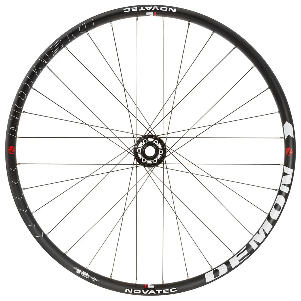 Novatec Demon 27.5´´ 6b Disc Mtb-laufradsatz, Black, 20 x 110 / 12 x 150mm, Shimano/Sram HG Novatec Demon 27.5´´ 6b Disc Mtb-laufradsatz, Black, 20 x 110 / 12 x 150mm, Shimano/Sram HG