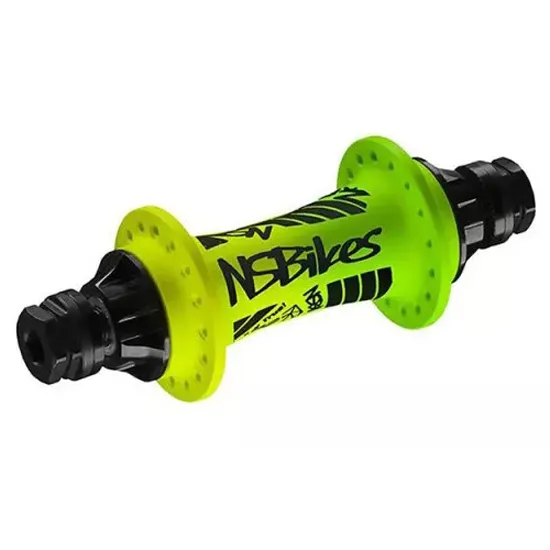 NS Bikes Rotary 10mm 36h Vorderradnabe, Lime, One Size