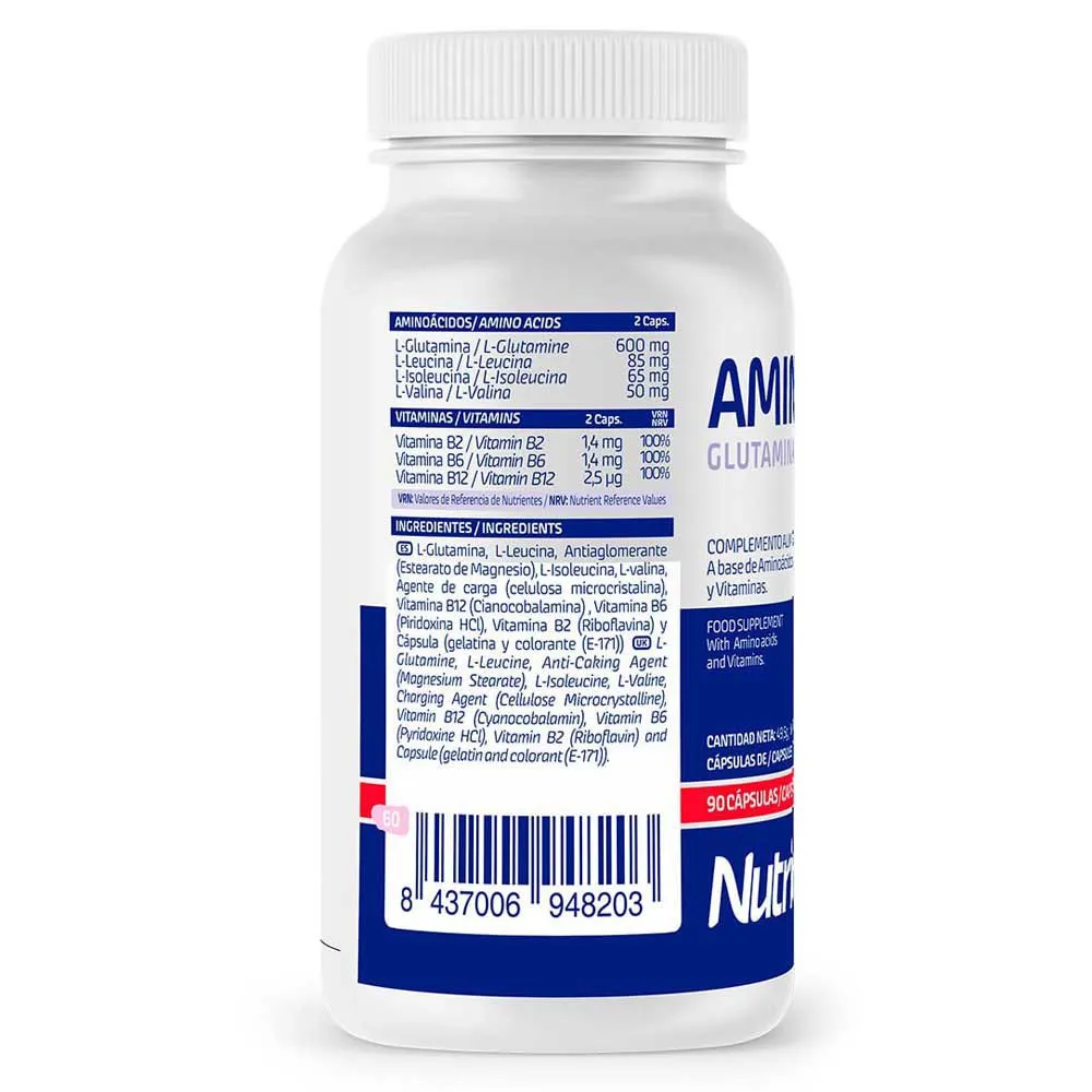 Nutrinovex Aminoglu Kapseln Neutraler Geschmack 90 Einheiten, Clear, One Size Nutrinovex Aminoglu Kapseln Neutraler Geschmack 90 Einheiten, Clear, One Size
