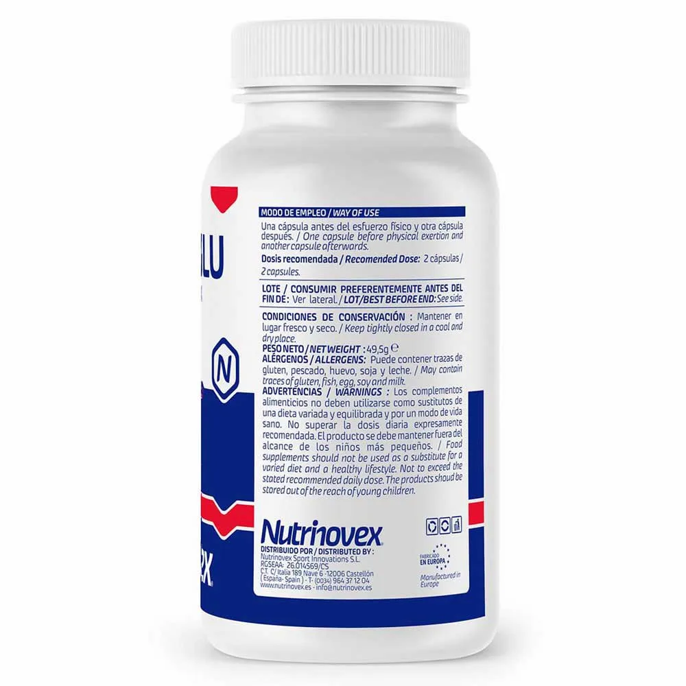 Nutrinovex Aminoglu Kapseln Neutraler Geschmack 90 Einheiten, Clear, One Size Nutrinovex Aminoglu Kapseln Neutraler Geschmack 90 Einheiten, Clear, One Size