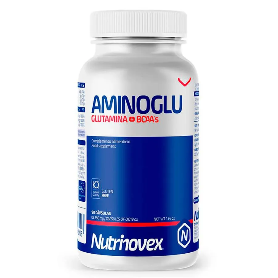 Nutrinovex Aminoglu Kapseln Neutraler Geschmack 90 Einheiten, Clear, One Size Nutrinovex Aminoglu Kapseln Neutraler Geschmack 90 Einheiten, Clear, One Size
