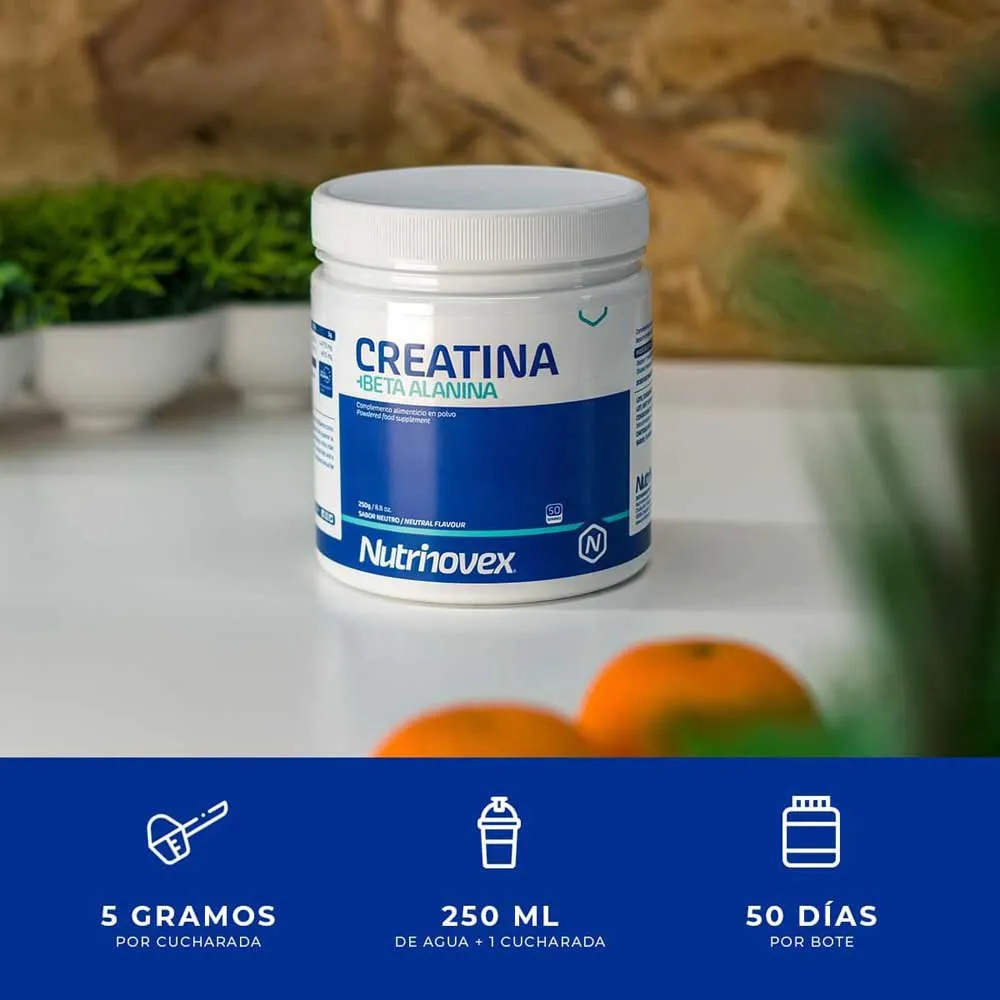 Nutrinovex Beta Alanina Kreatinpulver Neutraler Geschmack 250g, One size Nutrinovex Beta Alanina Kreatinpulver Neutraler Geschmack 250g, One size
