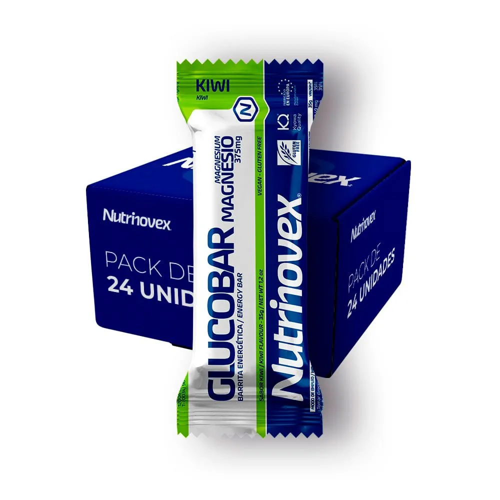 Nutrinovex Glucobar Energie-riegel-box Kiwi 35g 24 Einheiten, Clear, One Size Nutrinovex Glucobar Energie-riegel-box Kiwi 35g 24 Einheiten, Clear, One Size