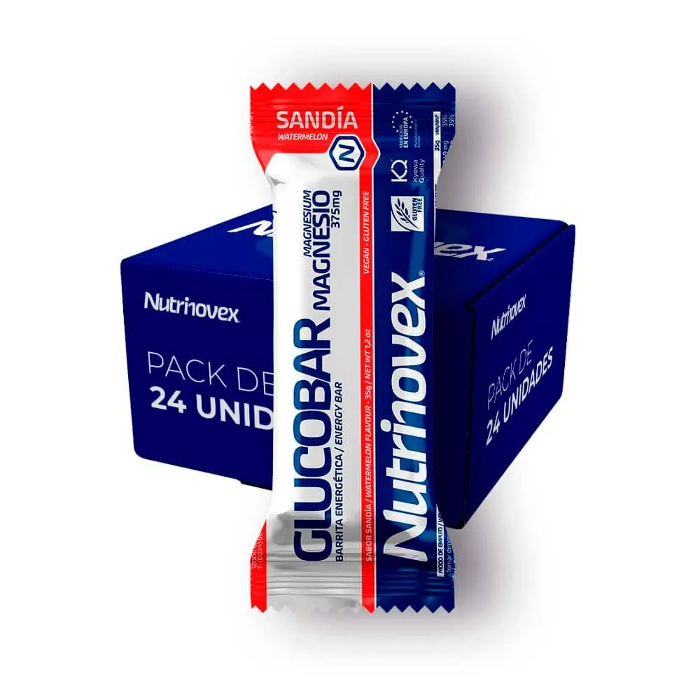 Nutrinovex Glucobar Energie-riegel-box Wassermelone 35g 24 Einheiten, Clear, One Size Nutrinovex Glucobar Energie-riegel-box Wassermelone 35g 24 Einheiten, Clear, One Size