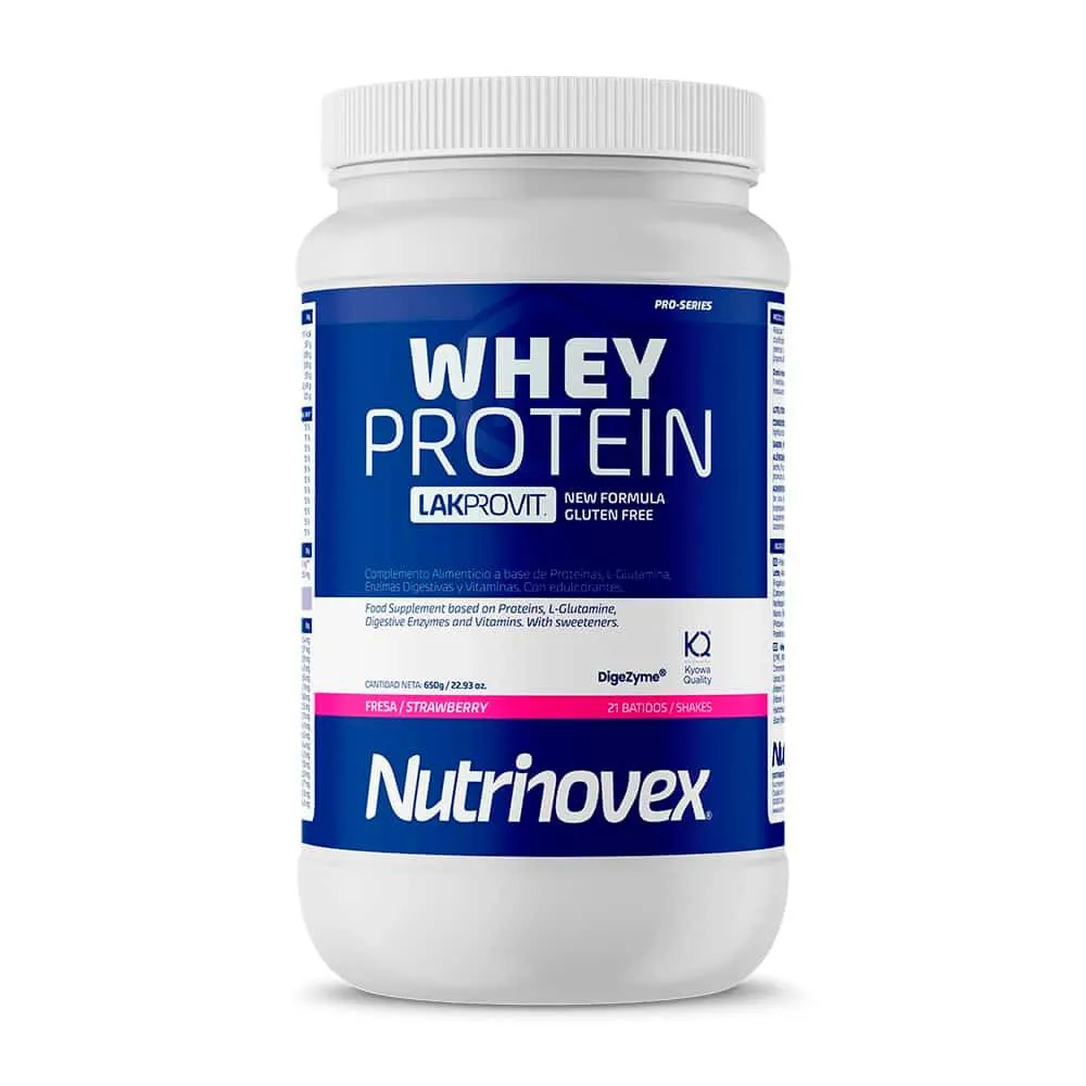 Nutrinovex Lakprovit Molkenprotein Erdbeere 650g, One size
