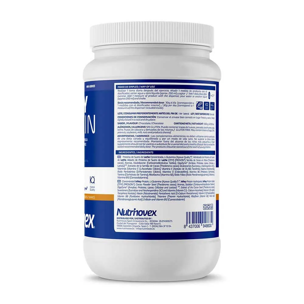 Nutrinovex Lakprovit Molkenprotein Schokolade 650g, One size Nutrinovex Lakprovit Molkenprotein Schokolade 650g, One size
