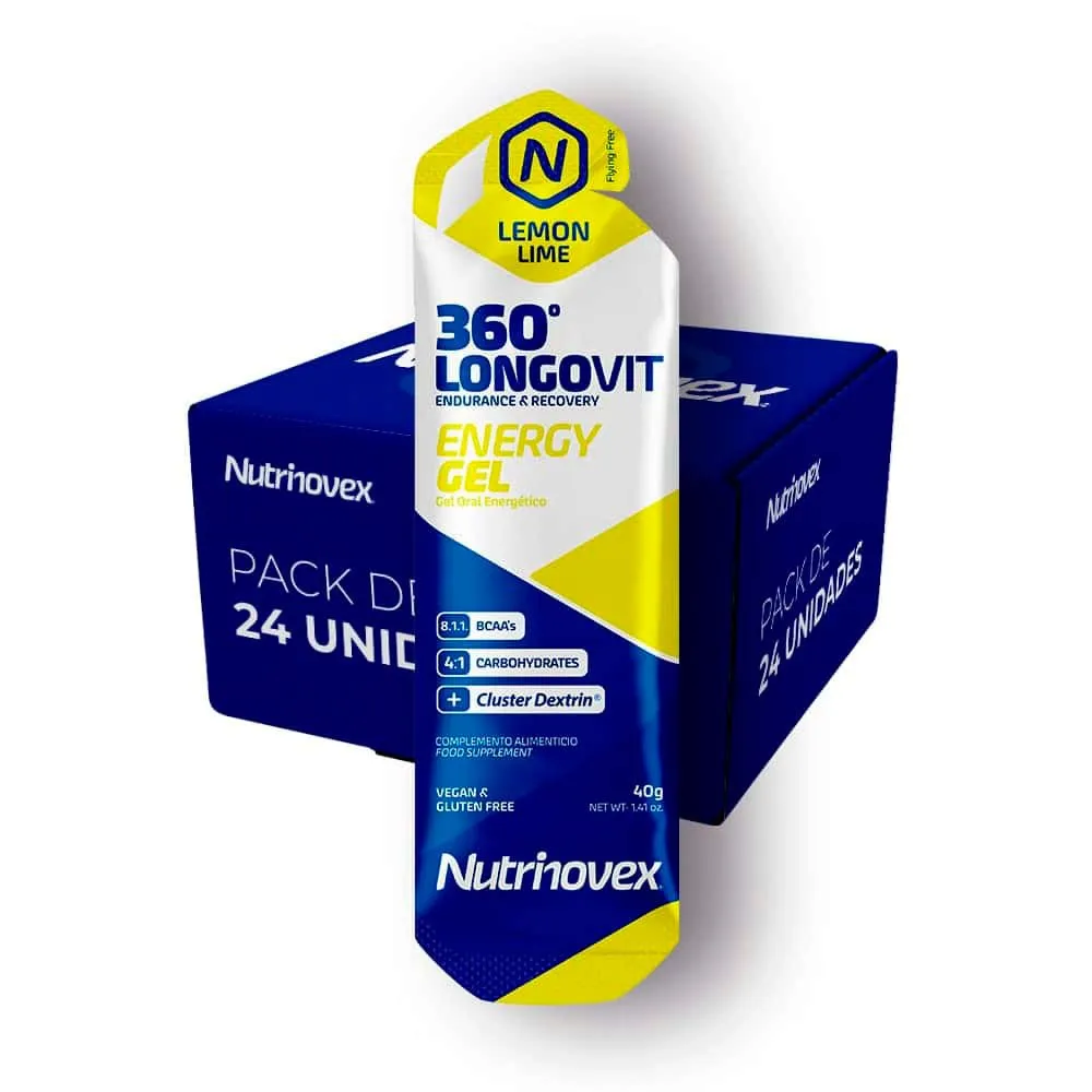 Nutrinovex Longovit 360 Schachtel Mit Energiegelen Zitrone & Limette 40g 24 Einheiten, One size Nutrinovex Longovit 360 Schachtel Mit Energiegelen Zitrone & Limette 40g 24 Einheiten, One size