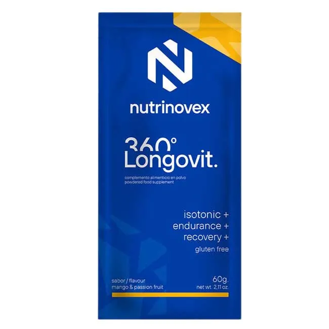 Nutrinovex Longovit 360 Und Einzeldosis-box Passionsfrucht Mango 60g 12 Einheiten, Multicolor, One Size