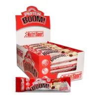 NutriSport Boom Proteinriegelbox Erdbeer-käsekuchen 50g 24 Einheiten