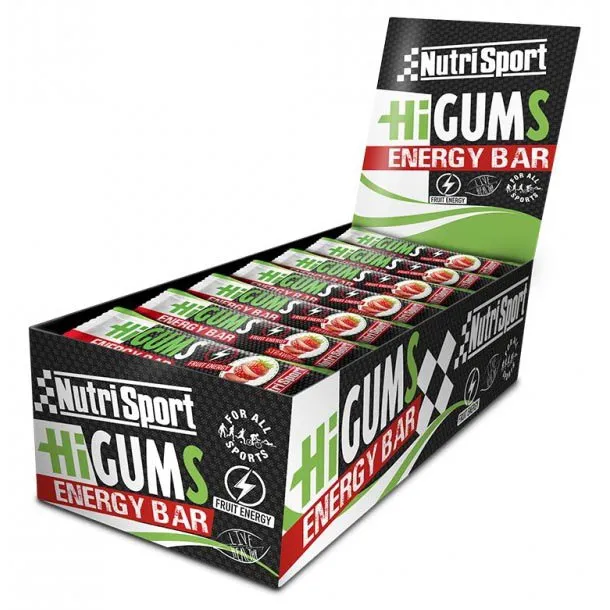 NutriSport Higums Energie-riegel-box Erdbeere 25g 28 Einheiten, One size NutriSport Higums Energie-riegel-box Erdbeere 25g 28 Einheiten, One size