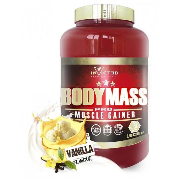 NutriSport Invicted Körpermasse Vanillecreme 2.5kg, Red, One Size NutriSport Invicted Körpermasse Vanillecreme 2.5kg, Red, One Size