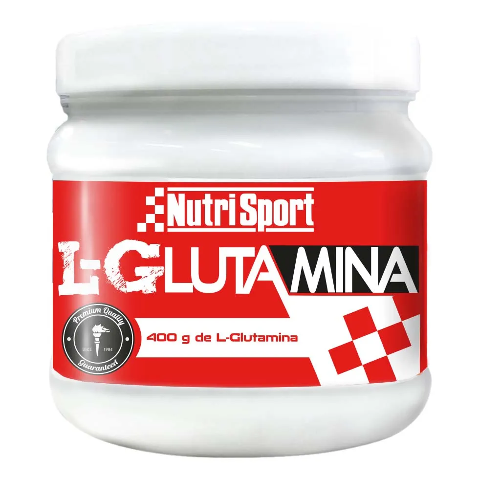 NutriSport L-glutamin Neutraler Geschmack 400g, Red, One Size NutriSport L-glutamin Neutraler Geschmack 400g, Red, One Size