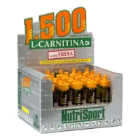 NutriSport L Schachtel Mit Carnitin 1500 Ampullen Erdbeere 20 Einheiten NutriSport L Schachtel Mit Carnitin 1500 Ampullen Erdbeere 20 Einheiten