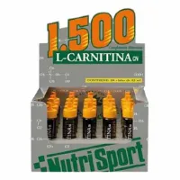 NutriSport L Schachtel Mit Carnitin 1500 Ampullen Orange 20 Einheiten NutriSport L Schachtel Mit Carnitin 1500 Ampullen Orange 20 Einheiten