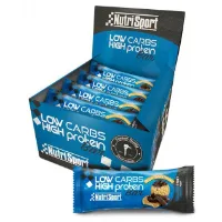 NutriSport Low Carb Energie-riegel-box Schokoladenplätzchen 60g 16 Einheiten NutriSport Low Carb Energie-riegel-box Schokoladenplätzchen 60g 16 Einheiten