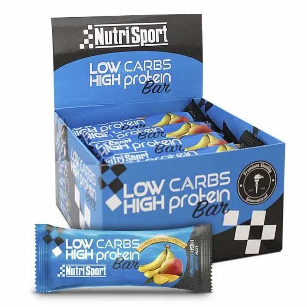 NutriSport Low Carb High Proteinriegelbox Banane&mango 16 Einheiten, Blue, One Size NutriSport Low Carb High Proteinriegelbox Banane&mango 16 Einheiten, Blue, One Size