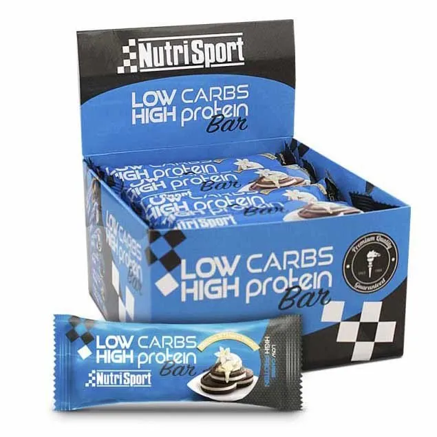 NutriSport Low Carb High Proteinriegelbox Cookies&cream 16 Einheiten, Blue, One Size NutriSport Low Carb High Proteinriegelbox Cookies&cream 16 Einheiten, Blue, One Size