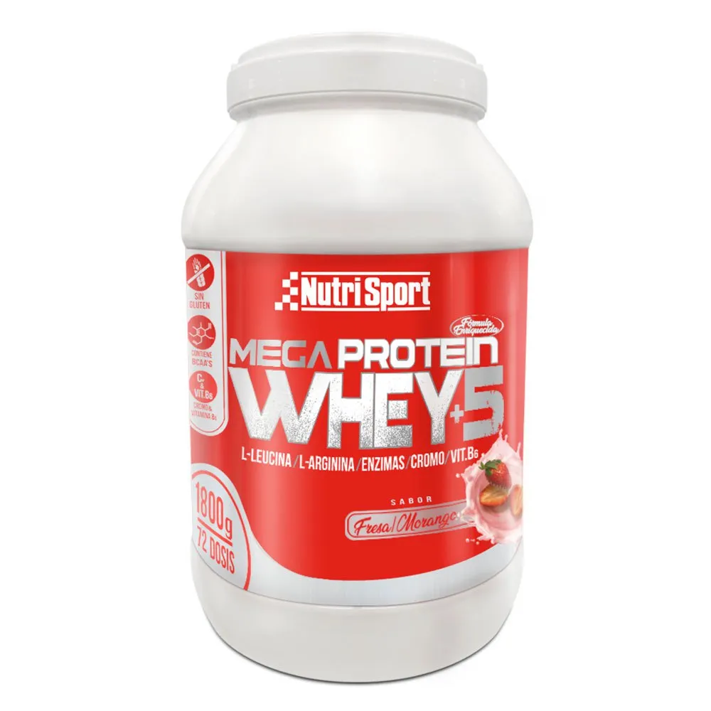 NutriSport Mega Molkenprotein Erdbeere 1.8kg, Black, One Size NutriSport Mega Molkenprotein Erdbeere 1.8kg, Black, One Size