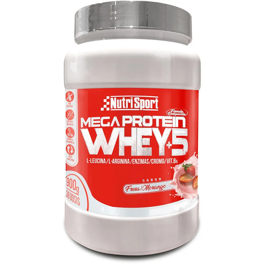 NutriSport Mega Molkenprotein Erdbeere 900g, Multicolor, One Size NutriSport Mega Molkenprotein Erdbeere 900g, Multicolor, One Size