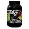 NutriSport Mega Molkenprotein Vanille 1.8kg, Black, One Size