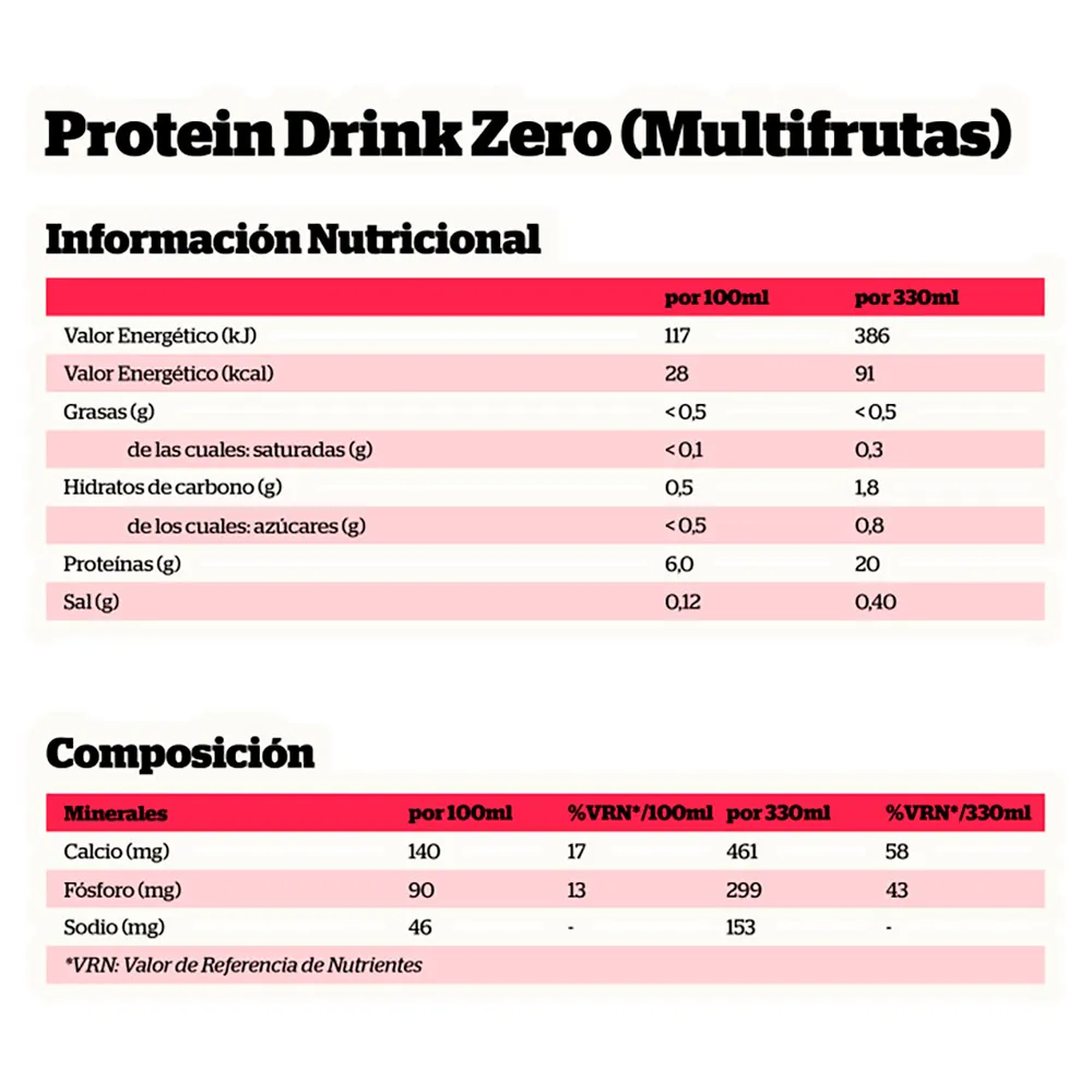 NutriSport Protein Zero Sugar 330ml Protein-getränkebox Multifrucht 12 Einheiten, One size NutriSport Protein Zero Sugar 330ml Protein-getränkebox Multifrucht 12 Einheiten, One size