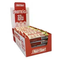 NutriSport Schachtel Mit 33% Proteinriegeln Joghurt Und Apfelkuchen 44g 24 Einheiten NutriSport Schachtel Mit 33% Proteinriegeln Joghurt Und Apfelkuchen 44g 24 Einheiten
