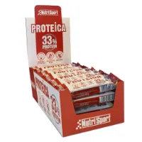 NutriSport Schachtel Mit Proteinriegeln 33 % Protein Weiße Schokolade & Beeren 44g 24 Einheiten NutriSport Schachtel Mit Proteinriegeln 33 % Protein Weiße Schokolade & Beeren 44g 24 Einheiten