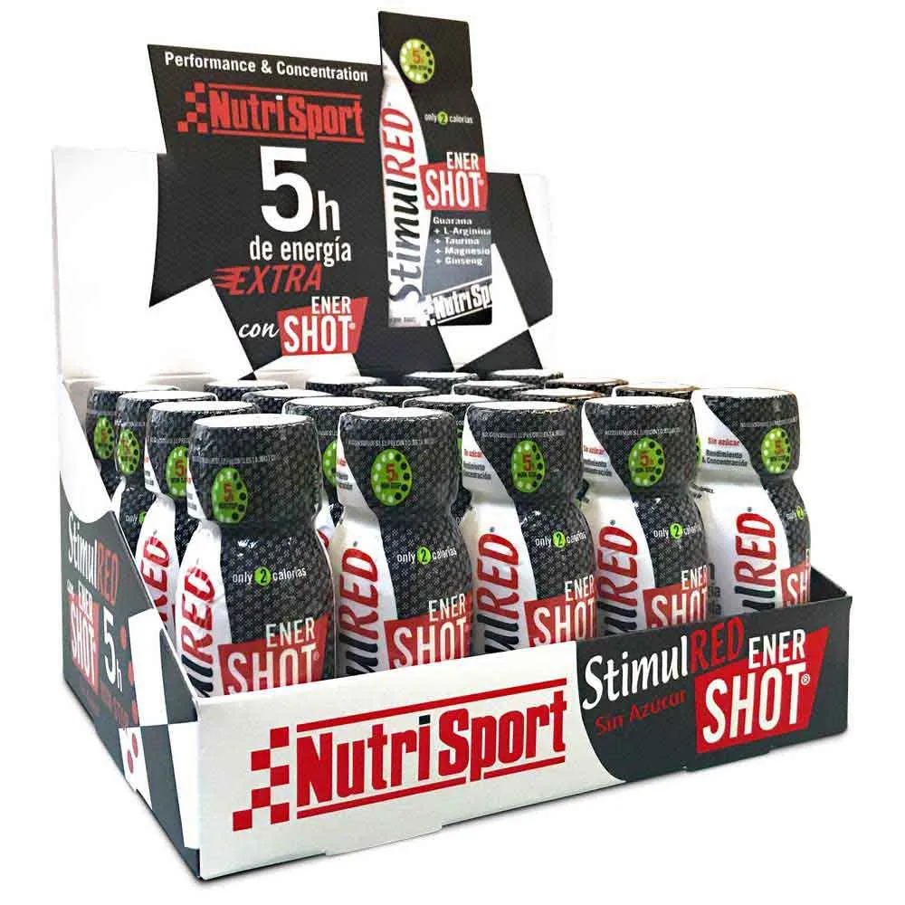 NutriSport Stimulred Enershot Energydrink-dose Neutraler Geschmack 20 Einheiten, Red, One Size NutriSport Stimulred Enershot Energydrink-dose Neutraler Geschmack 20 Einheiten, Red, One Size