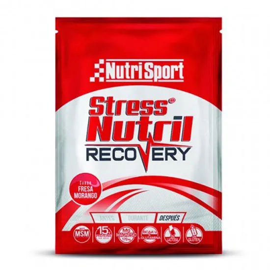 NutriSport Stressnutril 40gr Einzeldosis-box Erdbeere 20 Einheiten, Red, One Size NutriSport Stressnutril 40gr Einzeldosis-box Erdbeere 20 Einheiten, Red, One Size