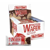 NutriSport Wafer Proteinriegelbox Shokolade 13g 15 Einheiten NutriSport Wafer Proteinriegelbox Shokolade 13g 15 Einheiten