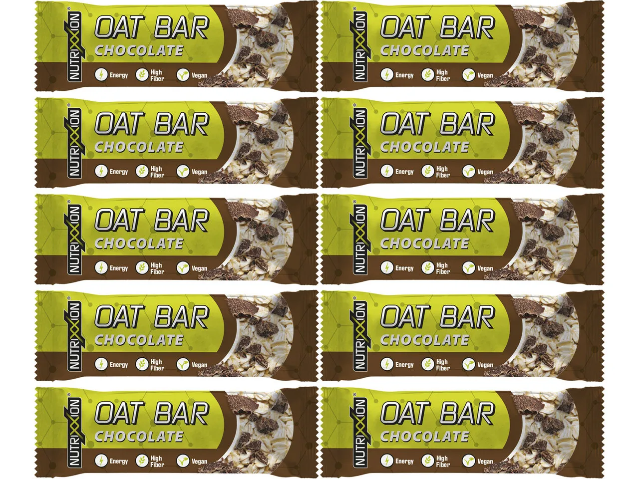Nutrixxion Oat Bar Energieriegel - 10 Stück, 500g Nutrixxion Oat Bar Energieriegel - 10 Stück, 500g