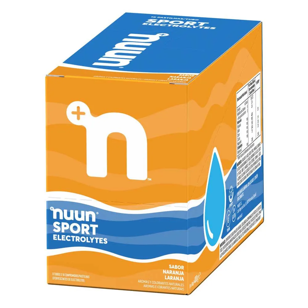 Nuun Sport Effervescent Electrolyte Tablettenbox Orange 8 Einheiten, One size