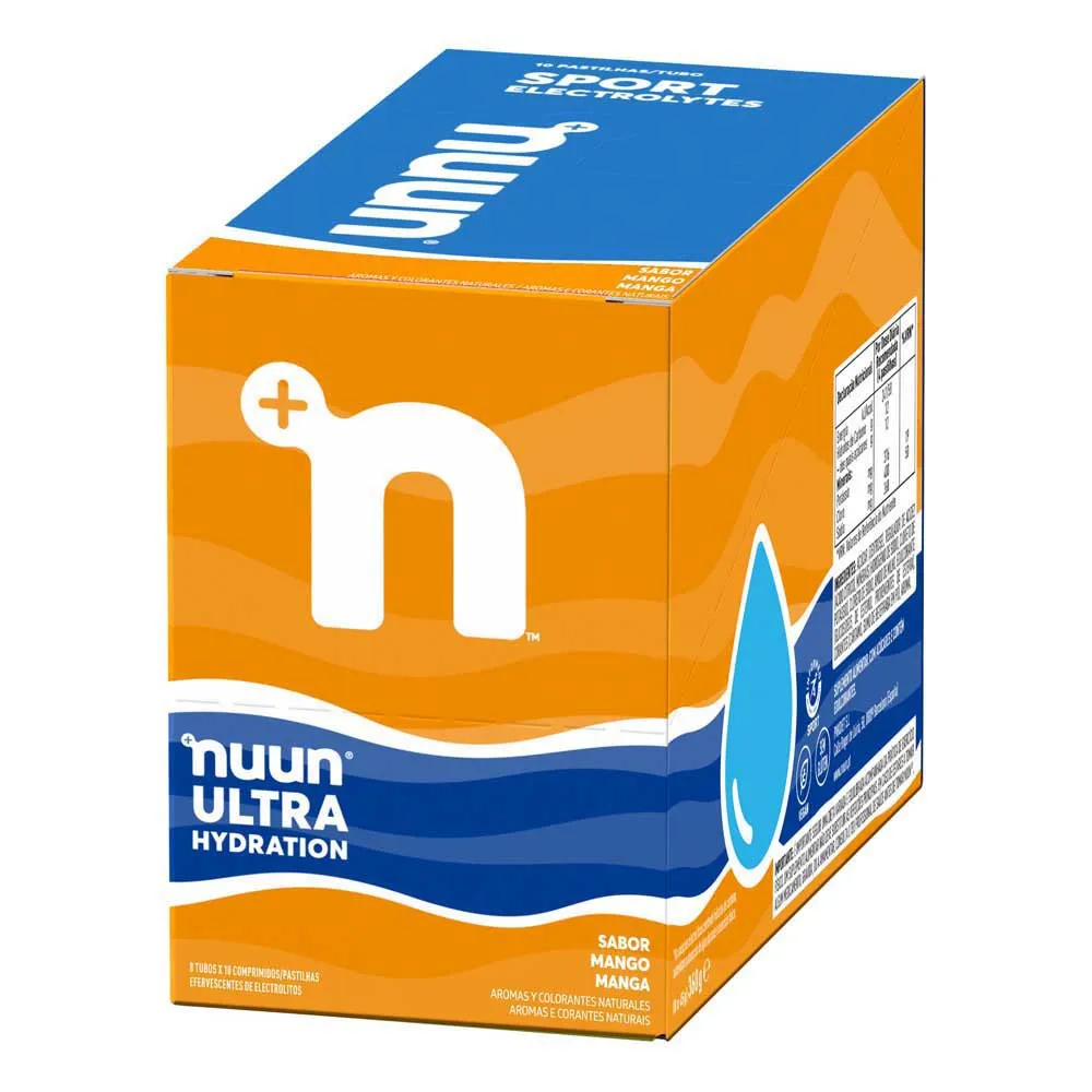 Nuun Ultra Effervescent Electrolyte Tablettenbox Mango 8 Einheiten, One size Nuun Ultra Effervescent Electrolyte Tablettenbox Mango 8 Einheiten, One size
