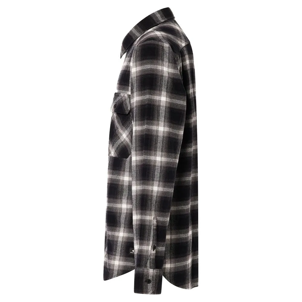 Oakley 90s Plaid Langarmhemd, Grey / black check Oakley 90s Plaid Langarmhemd, Grey / black check