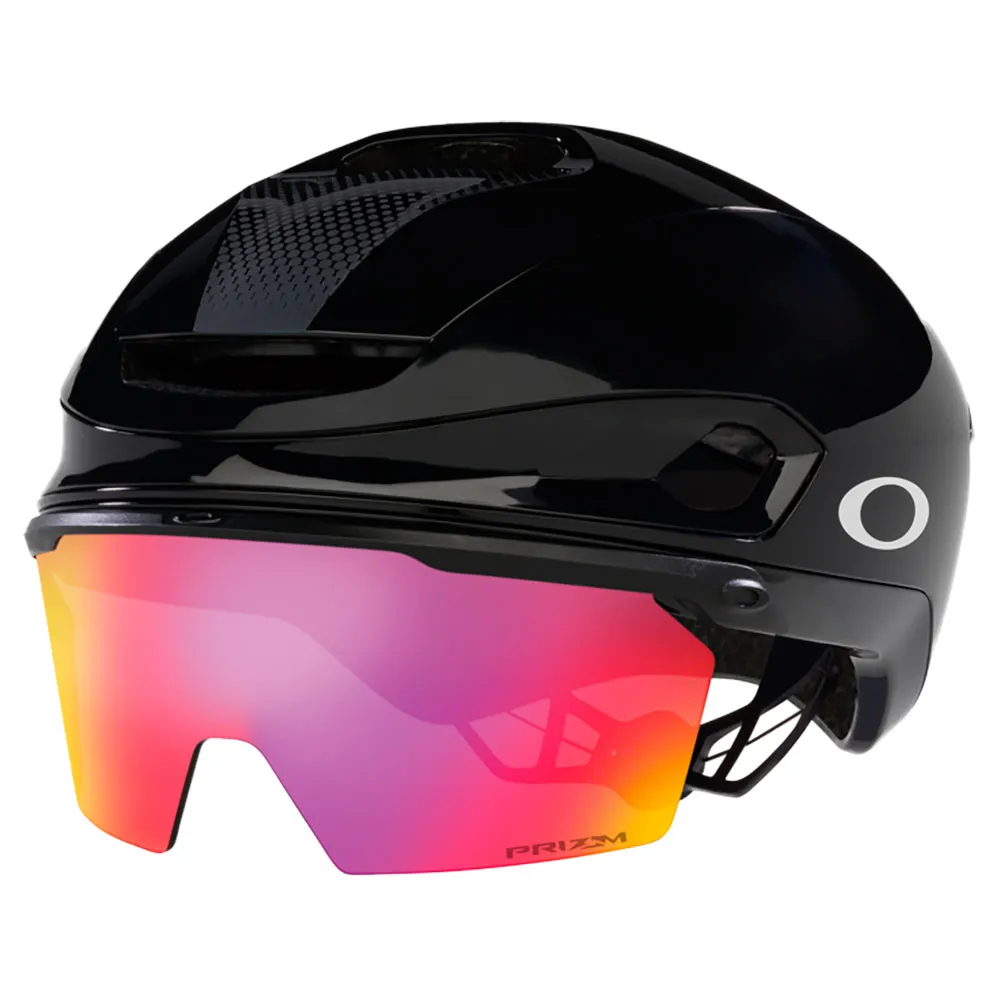 Oakley Aro7 Mips Road I.c.e Helm, Black gloss ice reflective / prizm road Oakley Aro7 Mips Road I.c.e Helm, Black gloss ice reflective / prizm road