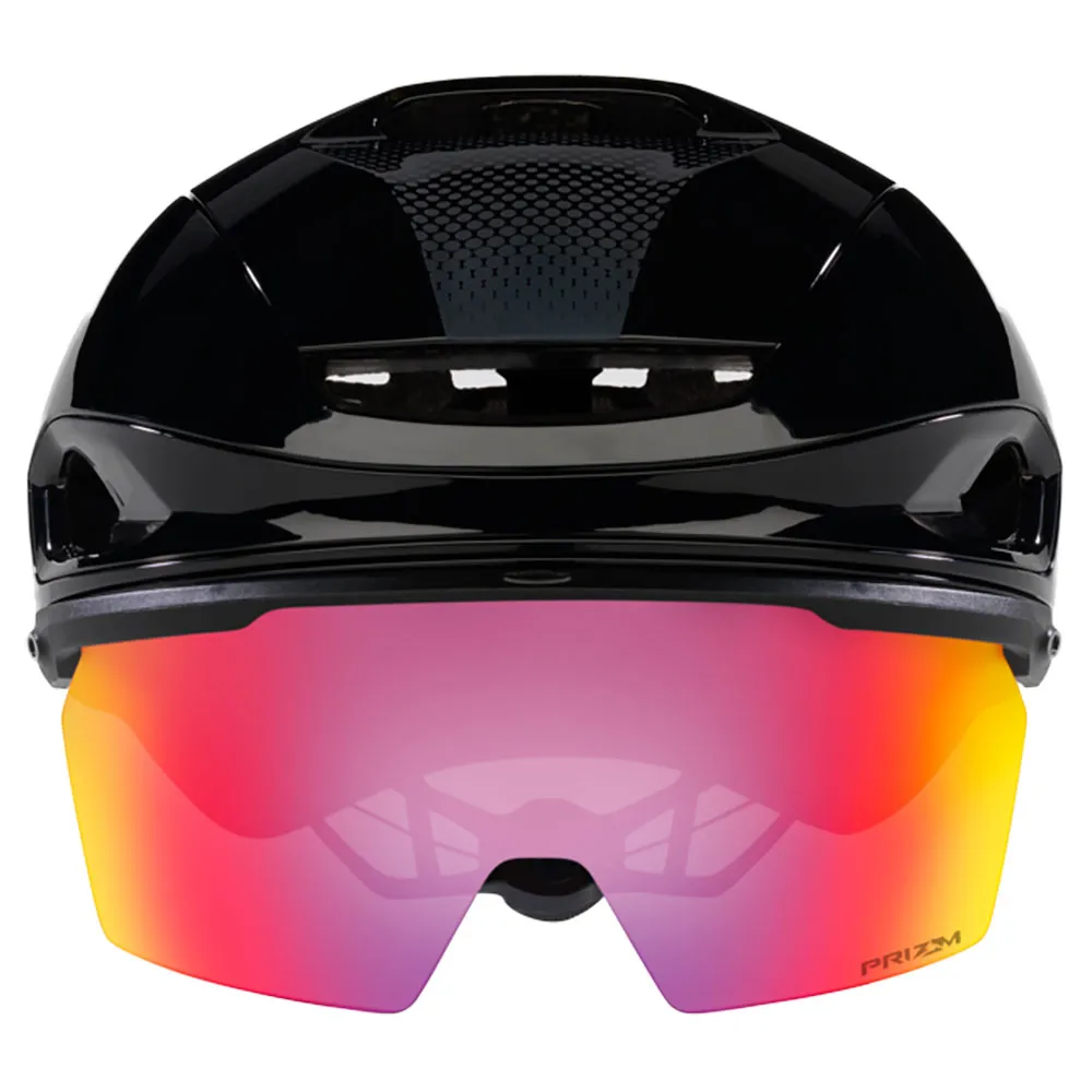 Oakley Aro7 Mips Road I.c.e Helm, Black gloss ice reflective / prizm road Oakley Aro7 Mips Road I.c.e Helm, Black gloss ice reflective / prizm road