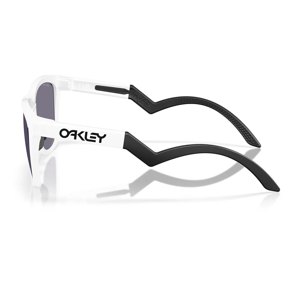 Oakley Frogskins Hybrid Sonnenbrille unisex, Matte white, Prizm Grey/CAT3