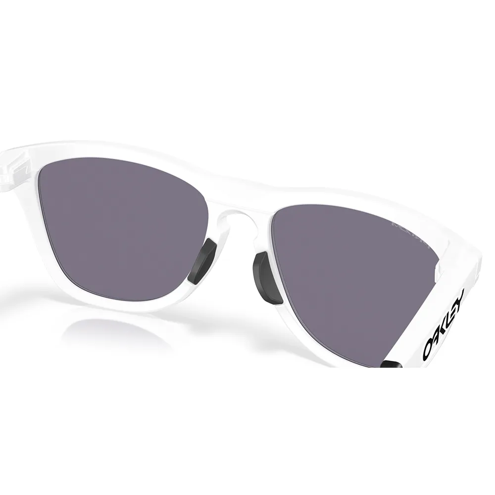 Oakley Frogskins Hybrid Sonnenbrille unisex, Matte white, Prizm Grey/CAT3
