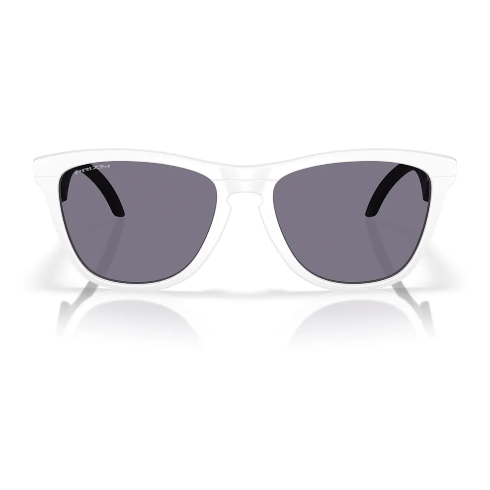 Oakley Frogskins Hybrid Sonnenbrille unisex, Matte white, Prizm Grey/CAT3