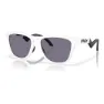 Oakley Frogskins Hybrid Sonnenbrille unisex, Matte white, Prizm Grey/CAT3