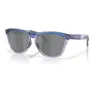 Oakley Frogskins Range Sonnenbrille unisex, Matte trans blue, Prizm Black/CAT3