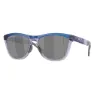 Oakley Frogskins Range Sonnenbrille unisex, Matte trans blue, Prizm Black/CAT3