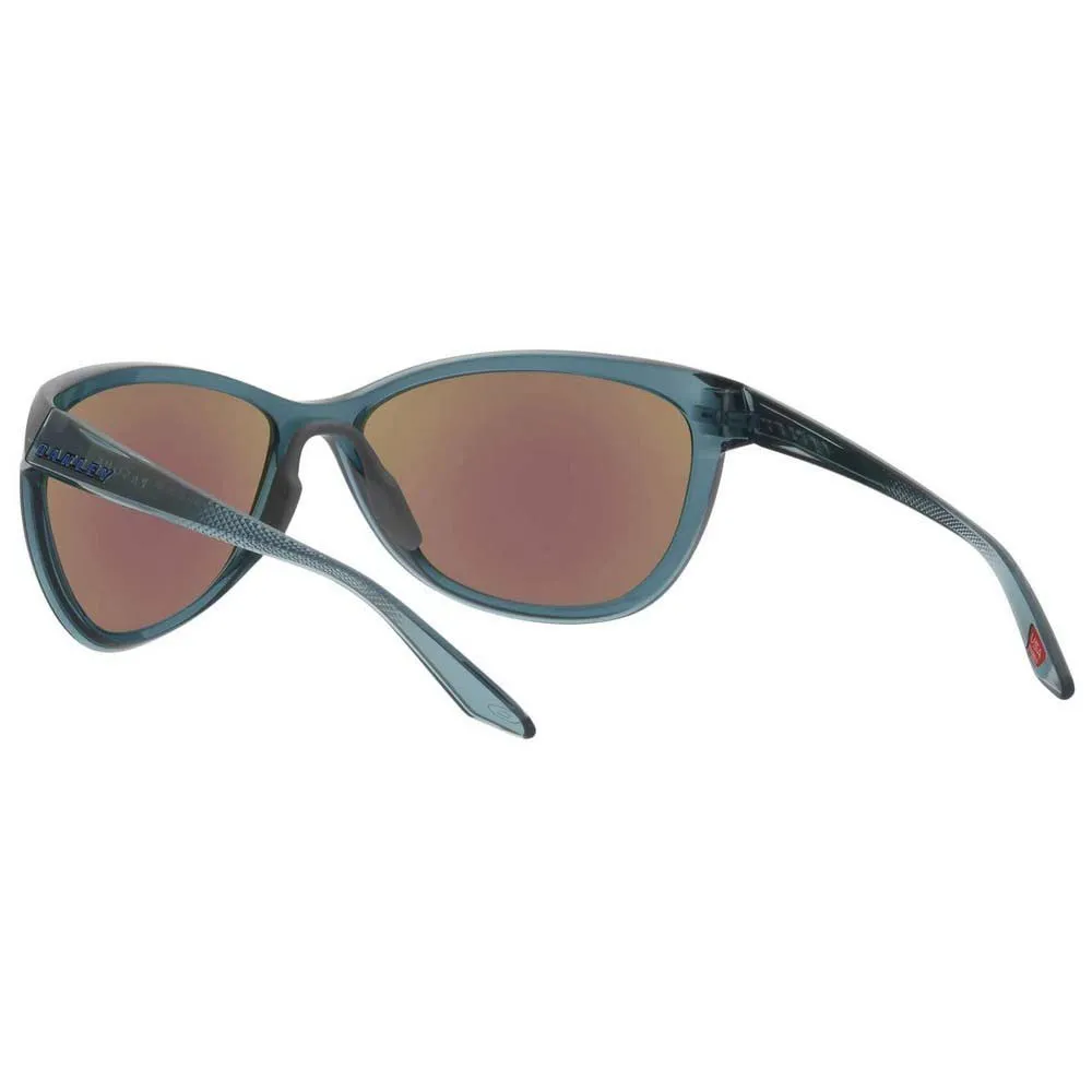 Oakley Pasque Prizm Polarisierte Sonnenbrille, Crystal black, Prizm Polarized Sapphire/CAT3