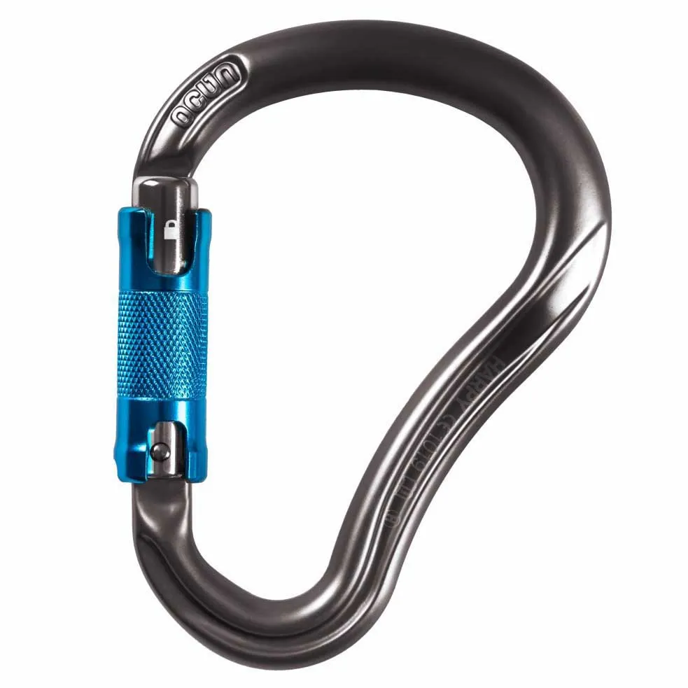 Ocun Harpy Hms Triple Karabinerhaken, Anthracite / blue, One Size Ocun Harpy Hms Triple Karabinerhaken, Anthracite / blue, One Size
