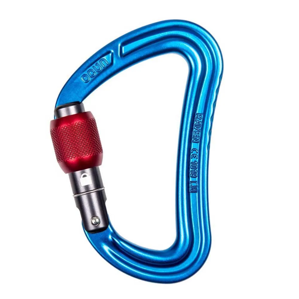Ocun Raven Screw Karabinerhaken 3 Einheiten, Red. blue. green, One Size Ocun Raven Screw Karabinerhaken 3 Einheiten, Red. blue. green, One Size