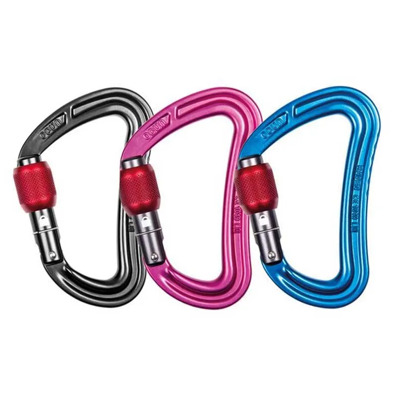 Ocun Raven Screw Karabinerhaken 3 Einheiten, Red. blue. green, One Size Ocun Raven Screw Karabinerhaken 3 Einheiten, Red. blue. green, One Size