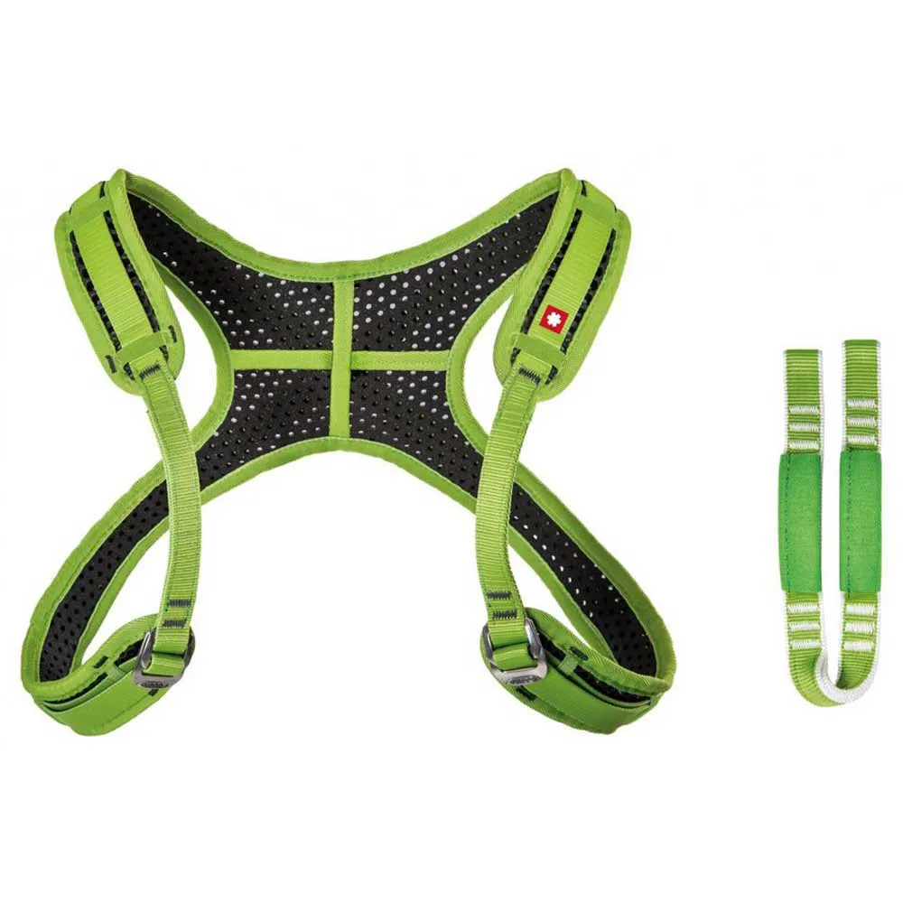 Ocun Webee Chest Lite+ Brustgurt Mit Befestigungsriemen, Green / black