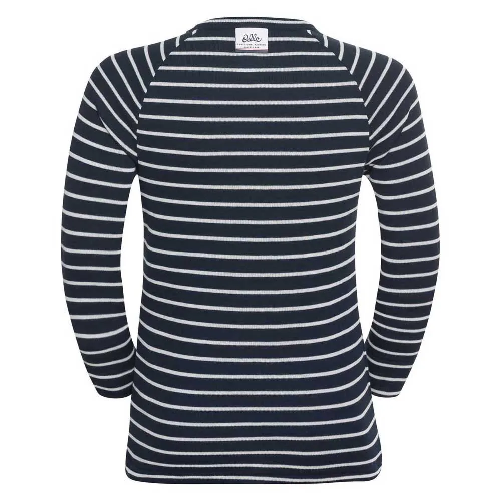 Odlo Active Originals Langarm-baselayer, Dark sapphire / odlo silver grey, 4Y Odlo Active Originals Langarm-baselayer, Dark sapphire / odlo silver grey, 4Y